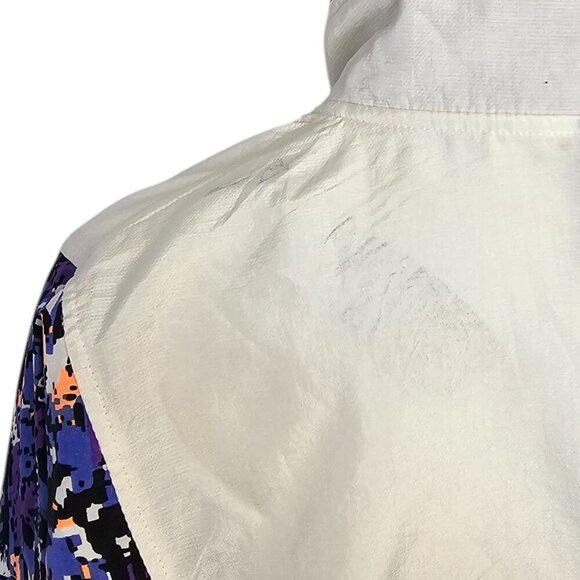 Vintage Kappa Windbreaker Jacket, Full Zip, 80's, Patterned, Streetwear - Picture 7 of 10